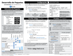 Desarrollo de Paquetes Hoja de Referencia
