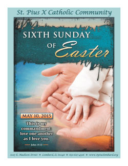 May 10 - St. Pius X Catholic Community