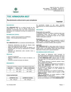 HOJA DE SEGURIDAD TOC ARMADURA 6037 PARTE