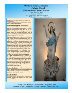 Our Lady of the Assumption Catholic Church Nuestra Se&ntilde;ora de la