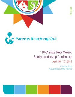 11th Annual New Mexico Family Leadership Conference