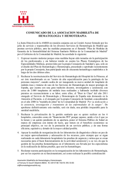 Asociación Madrileña de Hematología y Hemoterapia