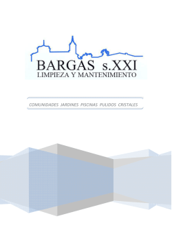 Dossier de limpieza Bargas S.XXI