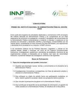 Convocatoria Premio del INAP, Edición XXXIX