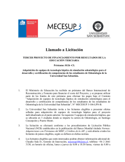 DOCUMENTOS ESTANDAR DE LICITACION