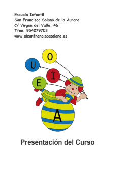 Informacion del curso - Escuela Infantil San Francisco Solano de la