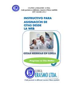 instructivo para asignaci&oacute;n de citas desde la web