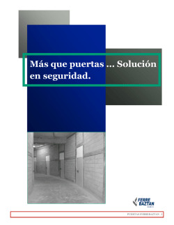 Ficha T&eacute;cnica Puertas Blindadas Industriales