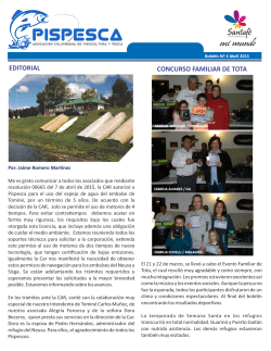 boletín abril 2015 - PISPESCA Asociación colombiana de
