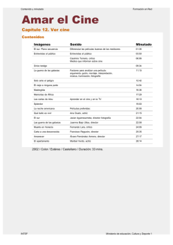 Ficha T&eacute;cnica y minutaje