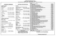 horarios actividades invierno 2015