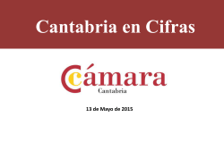 Cantabria en cifras  - Cámara de Comercio de Cantabria