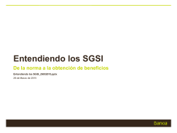 Entendiendo los SGSI
