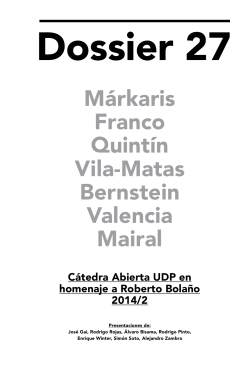 Márkaris Franco Quintín Vila-Matas Bernstein Valencia