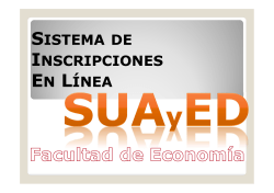 Gu&iacute;a de inscripciones - SUAyED Econom&iacute;a