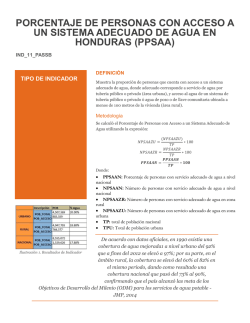 porcentaje de personas con acceso a un sistema adecuado