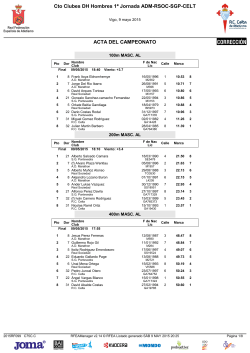 Cto Clubes DH Hombres 1ª Jornada ADM-RSOC-SGP