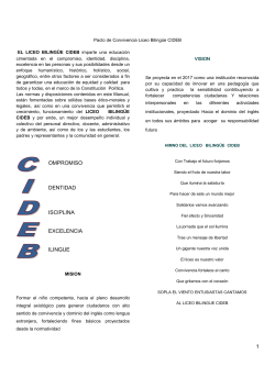 Pacto de Convivencia - Liceo Bilingüe Cideb
