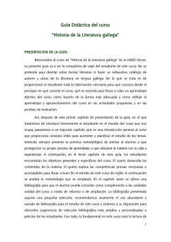 Historia de la Literatura gallega