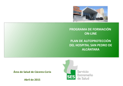 programa de formación on-line plan de autoprotección del hospital