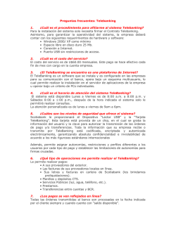 Preguntas frecuentes: Telebanking 1. &iquest;Cu&aacute;l es el