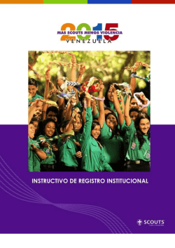 Instructivo de Registro Scout 2015