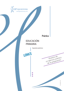 EDUCACI&Oacute;N PRIMARIA Pr&aacute;ctica