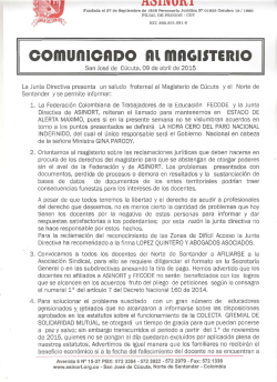 descargar comunicado urgente