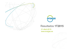 Presentaci&oacute;n de resultados 1T 2015