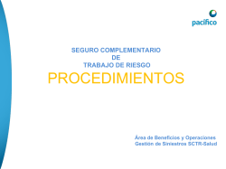 SCTR &ndash; PPT Procedimientos