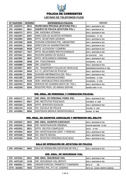 Imprimir Gu&iacute;a - policia de corrientes