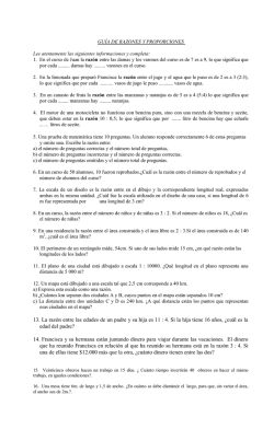 Gu&iacute;a razones y proporciones