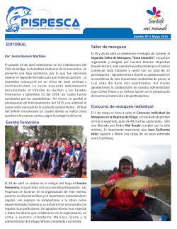 boletín mayo 2015 - PISPESCA Asociación colombiana de