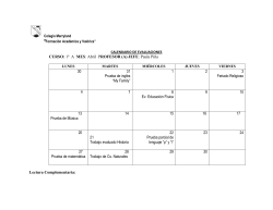 Calendario Evaluaciones Basica ABR 2015