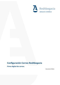 Configuración Correo RedAbogacia