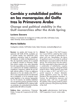 Cambio y estabilidad política en las monarquías del Golfo