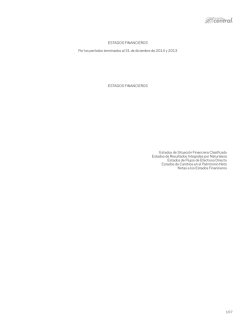 ESTADOS FINANCIEROS Por los períodos