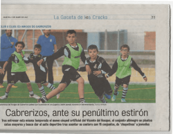 Cabrerizos, ante su penúltimo estirón