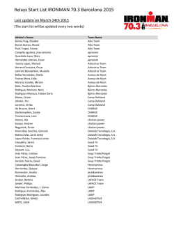 2015 03 24 2015IMBA70 3 Startlist Relay