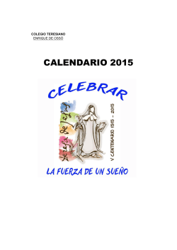 calendario anual teo 2015 - Colegio Teresiano Enrique de Ossó