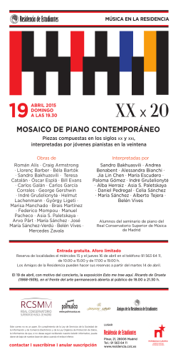 XX x 20 - Real Conservatorio Superior de Música de Madrid