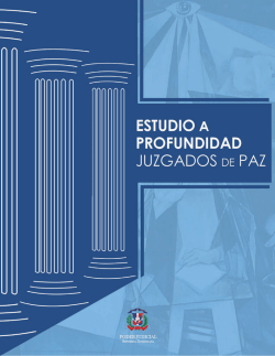 ESTUDIO A PROFUNDIDAD JUZGADOS DE PAZ