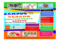 Programa del Campus - Club K&aacute;rate Ni Sente Nashi