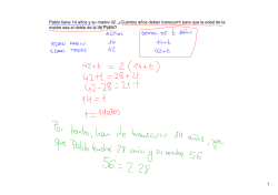 ejemplos resueltos de problemas de ecuaciones de primer grado