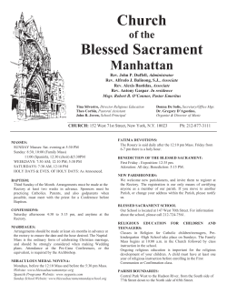 Church Blessed Sacrament - The Church of the Blessed Sacrament