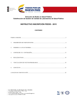 instructivo inscripción-2015 - Instituto Nacional de Salud