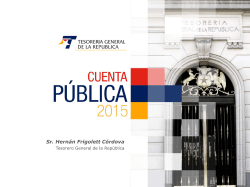 Cuenta Pública 2015 - Tesorería General de la República