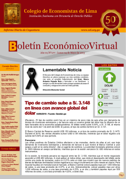 Boletín Económico Virtual 04-05-2015
