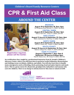 CPR & First Aid Class - Children`s Board Family Resource Centers