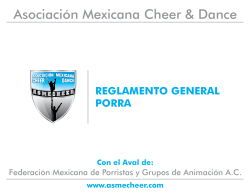 Reglamento porra y baile 2015 - Asociación Mexicana Cheer Dance